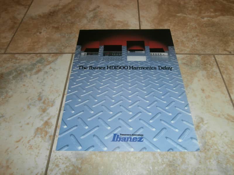 Vintage 1984 Ibanez HD1500 Harmonic Delay Catalog! Rare, Original Paperwork, Case Candy! image 1