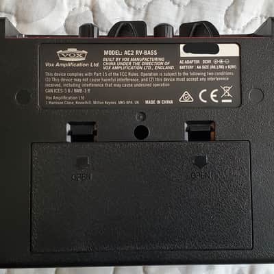 VOX AC2 Rhythm Bass Battery-Powered Mini Amp image 3