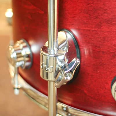 DW Collector's Jazz Maple Gum Cherry Satin Oil Drum Set - 24,13,16,18 - SO#1410733 image 7