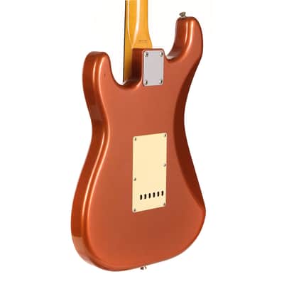 Fender 1991 ST-62 Stratocaster Reissue MIJ Burgundy Mist Metallic Matching Headstock image 7