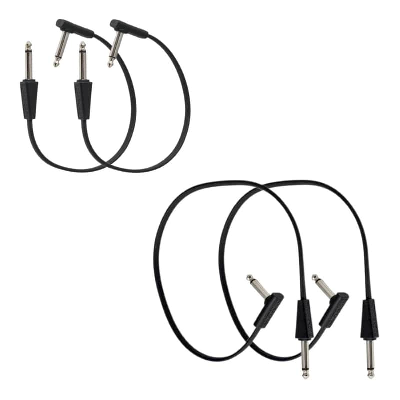 Looper Switcher Nearfield Pedal Cable Kit - RockBoard Flat ST-RA Cables (2×20cm, 2×40cm) image 1