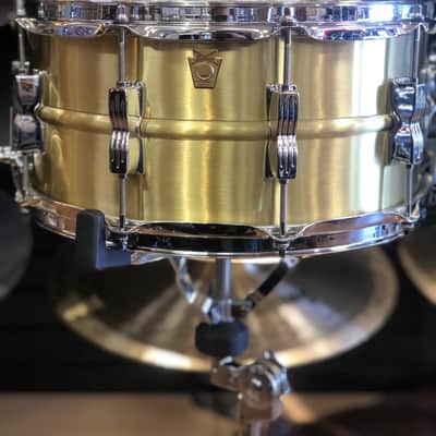 Ludwig 6.5x14 Acro Brass Snare Drum image 1