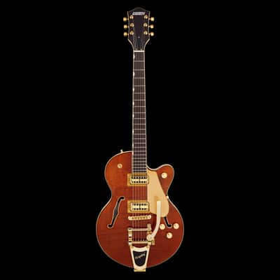 Gretsch Limited Edition Electromatic Flame Okoume Broadkaster Jr. Roundup Orange image 2