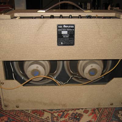 Vox AC-30/4 2-Channel 30-Watt 2x12" Guitar Combo 1960 - 1961 - Fawn image 5