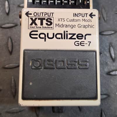 Boss GE-7 Graphic Equalizer XTS Midrange Mod Xact Tone Solutions Modded EQ Black Label Taiwan image 2