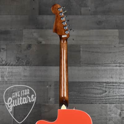 Fender California Standard Redondo CE Spruce Top Ivory Pickguard - Fiesta Red image 7