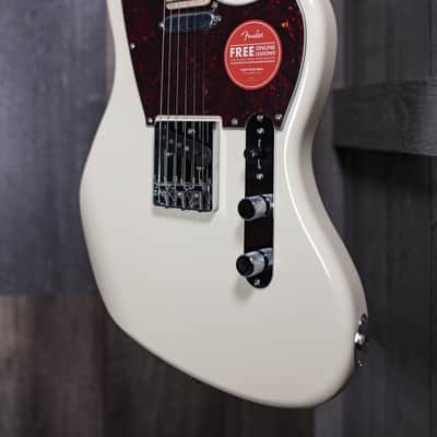 Squier Paranormal Offset Telecaster, Maple Fingerboard, Tortoiseshell Pickguard, Olympic White Electric Guitar 0377005505 image 3