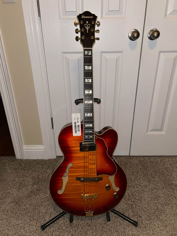Ibanez AF151-AWB 2013 - aged whiskey burst image 1