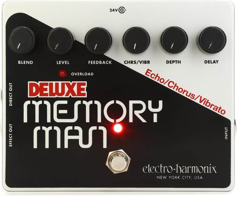 Electro-Harmonix Deluxe Memory Man Analog Delay / Chorus / Vibrato Pedal (MemoryManXOd1) image 1