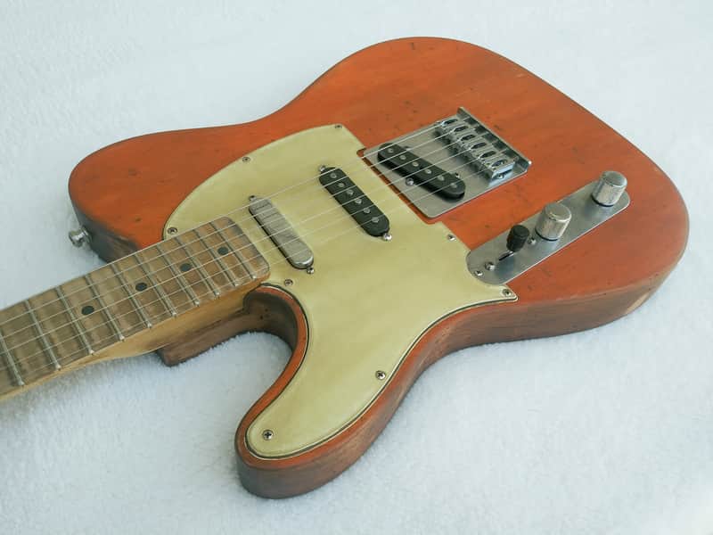 Custom Fender Standard Nashville Telecaster 2007 Rustic Orange Relic Left Handed image 1