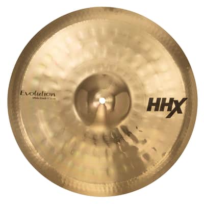 Sabian HHX 17" Evolution Effeks Crash Brilliant Finish Cymbal Shirt &Sticks Bundle Authorized Dealer image 2