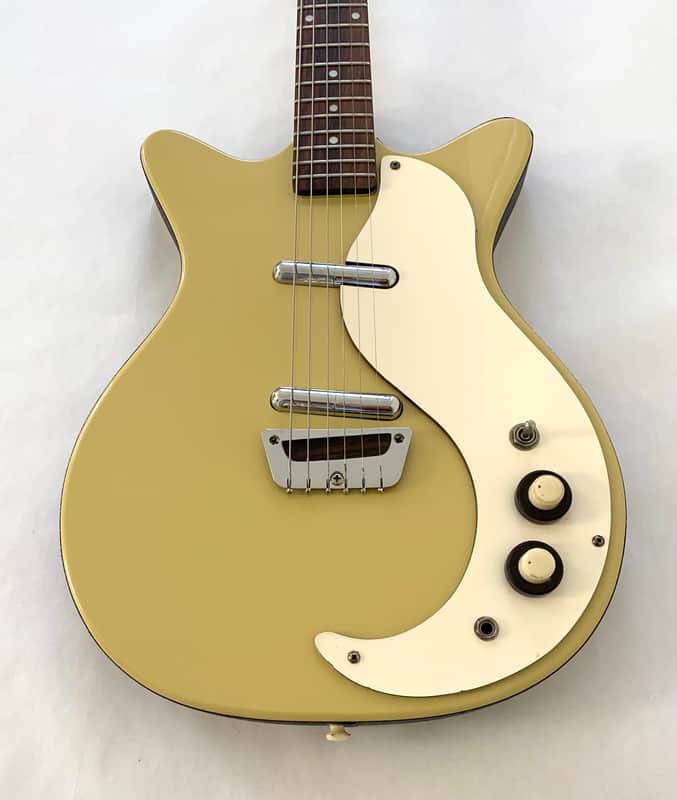 Danelectro ‘59 DC Reissue 1990s Daddy-O Yellow Electric Guitar image 1