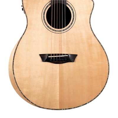 Washburn  SC56S | Allure Bella Tono Studio Cutaway Acoustic Electric Guitar.  - Gloss Natural image 2