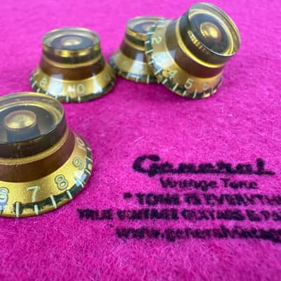 Aged CAB Knob Set for Les Paul® '59 Control – Vintage Reproduction image 1