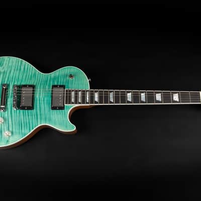 2025 Gibson Les Paul Modern Figured - Seafoam Green | USA „AAA“ Flamed Maple Ebony Fretboard Burstbucker Pro Humbucker Coil Tap 3.54kg | CoA OHSC image 3