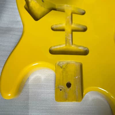 Yellow Alder Wood Guitar Stratocaster Strat Style Body image 5