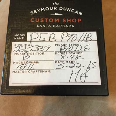 Seymour Duncan Custom Shop P90 Dog Ear Humbucker "pearly Gates" 2015 Black image 1
