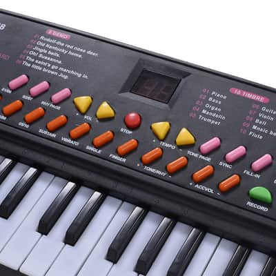 New 54 Keys Electronic Music Piano 2024 - Black Other Bild 2