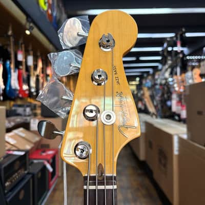 Fender American Professional Classic Jazz Bass Faded Firemist Gold w/Padded Gig Bag image 7