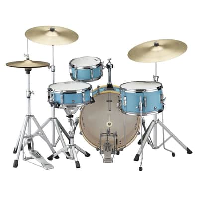 Yamaha Stage Custom Hip 4pc Drum Set Matte Surf Green image 5