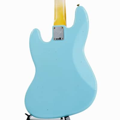 Fender Custom Shop Limited Edition 1966 Jazz Bass Journeyman Relic (Aged Daphne Blue/Matching Head) image 3