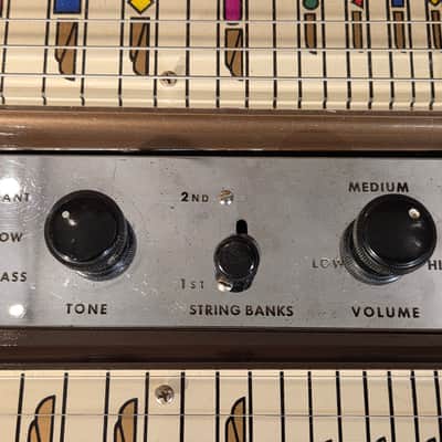Vintage 1950s National Grand Console Double Neck Lap Steel Guitar White/Black w/ OHSC image 4