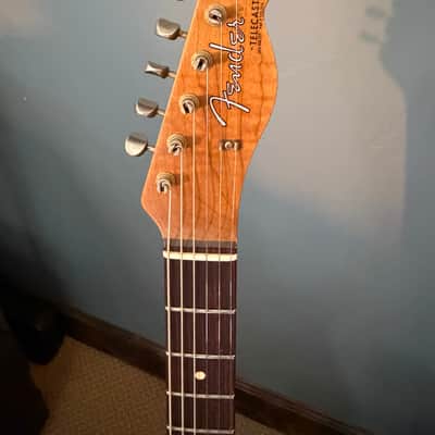 Fender Custom Shop P90 Mahogany Telecaster Journeyman Relic 2020 Aged Firemist Gold image 7