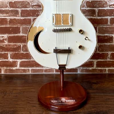 Ronin Badmoon 2020 White Over Gold Relic (White Falcon Style) New *Last one ever* Clean Demo added. (Authorized Dealer image 4