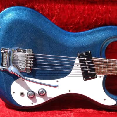 Mosrite Baritone Prototype 1966 Sparkle Blue image 1