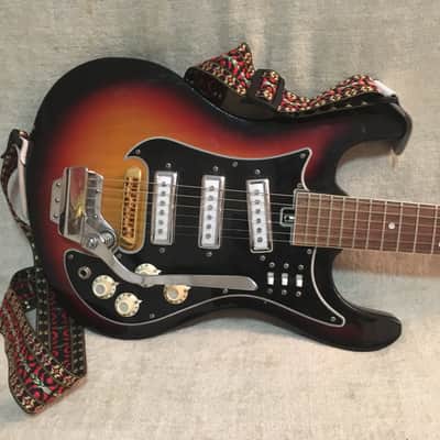 1960's Norma EG 413-3T Sunburst Finish Triple Pickup Vintage Japan