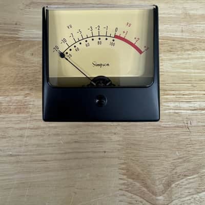 Simpson LA2 VU METER NOS 1980's - Black image 1