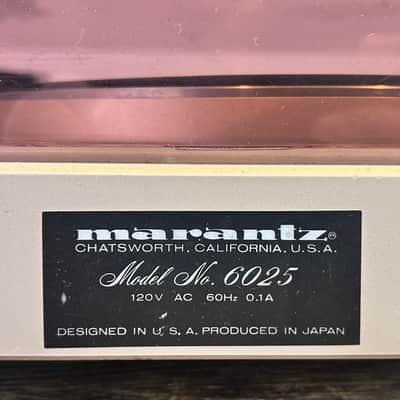 Marantz Model 6025 Belt-drive, semi-automatic turntable, vintage Hi-Fi Marantz headshell/cartridge LOCAL PICKUP ONLY at our shop in Milwaukee, WI. image 6