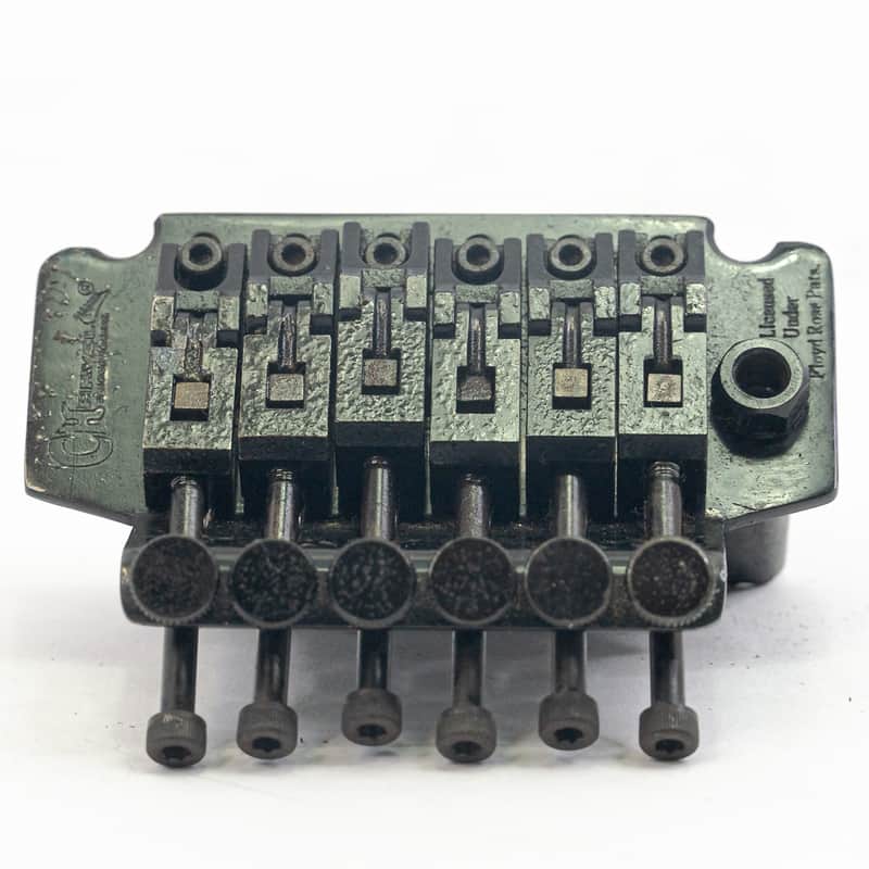 1990s Charvel Fine Tune Tremolo Guitar Bridge (Short Block) Black