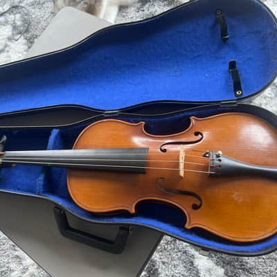 Unbranded 3/4 Antonio Stradivarius faciebat Cremona 1713 West Germany + Case 1950s-1960s image 1