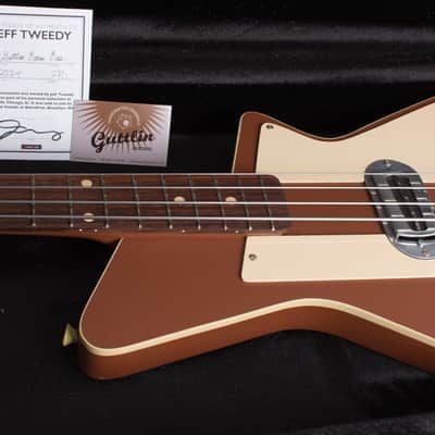 Guttlin Baron Bass Owned by Jeff Tweedy of Wilco Solid Body Electric Bass Guitar (2024), ser. #225, original black tolex hard shell case. image 13