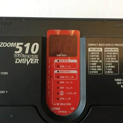 Zoom 510 Dual Power Driver Overdrive Vintage Guitar Multi Effects Pedal + PSU image 2