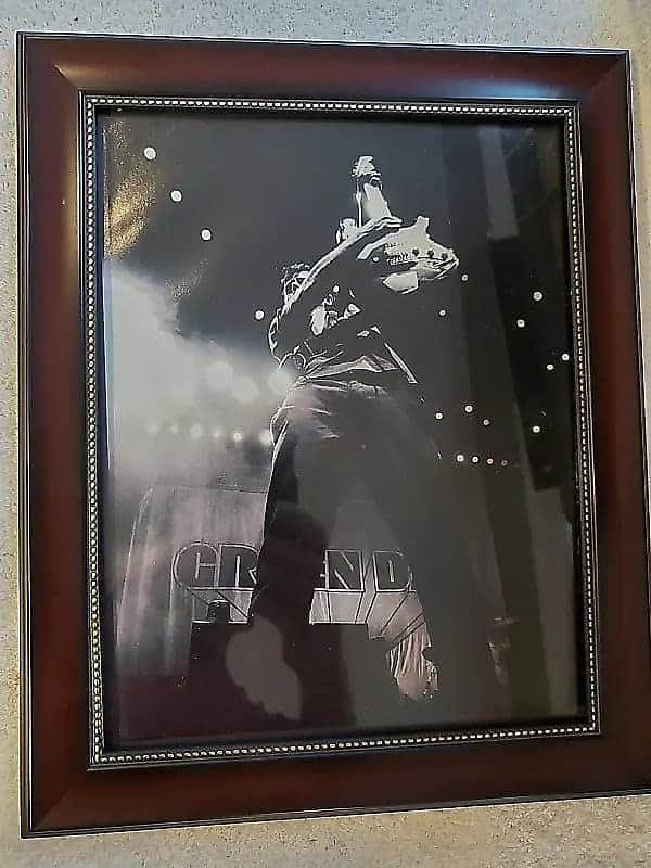 1990's Fender Guitars Promotional Ad Framed Green Day Billie Joe Armstrong Original image 1