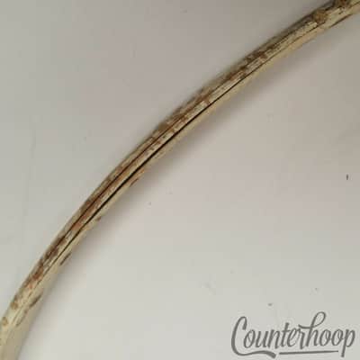 *Gretsch 27 1/4" Bass Drum Hoop/Rim 3-Ply Maple Wood White Vintage 10s Brooklyn* image 2