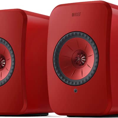 KEF LSX II Wireless HiFi Speakers - Lava Red (Factory Sealed Pair) image 2