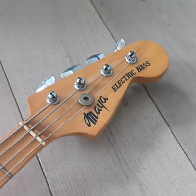 Maya Telecaster Bass Lipstick Pickup 1970s Sunburst image 3