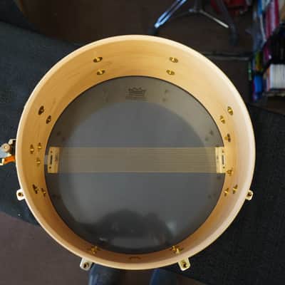 Vintage Pearl/Japan Custom Classic 5x14" One Piece Maple Snare Drum - Honey Natural Lacquer image 2