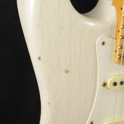 Mint Fender Custom Shop Limited Edition '57 Stratocaster Relic - Aged White Blonde image 3