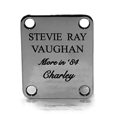 Custom SRV Vaughan Charley Ol Pearl Neck Plate Fits Strat / Tele - USA MADE! image 2
