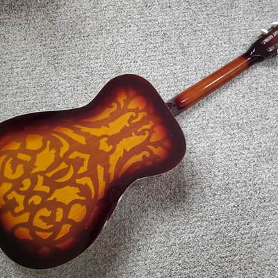 Vintage 1983 Dobro model 66B Rare Round neck Sandblasted Birch collectors grade with pickup and HSC image 8
