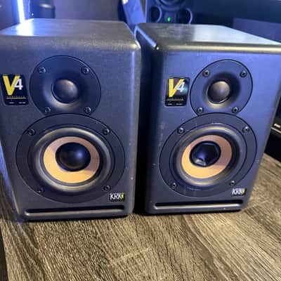 KRK V4 Series 2 2-Way 4" Active Studio Monitors (Pair) 2006 - 2007 - Black image 1