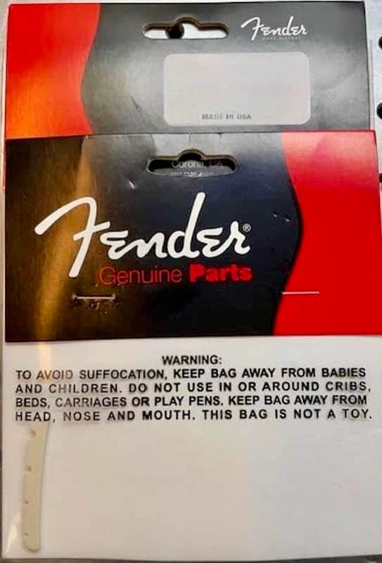 Fender 007-8982-049 American Deluxe Jazz Bass V Nut Pre-Slotted Bone image 1