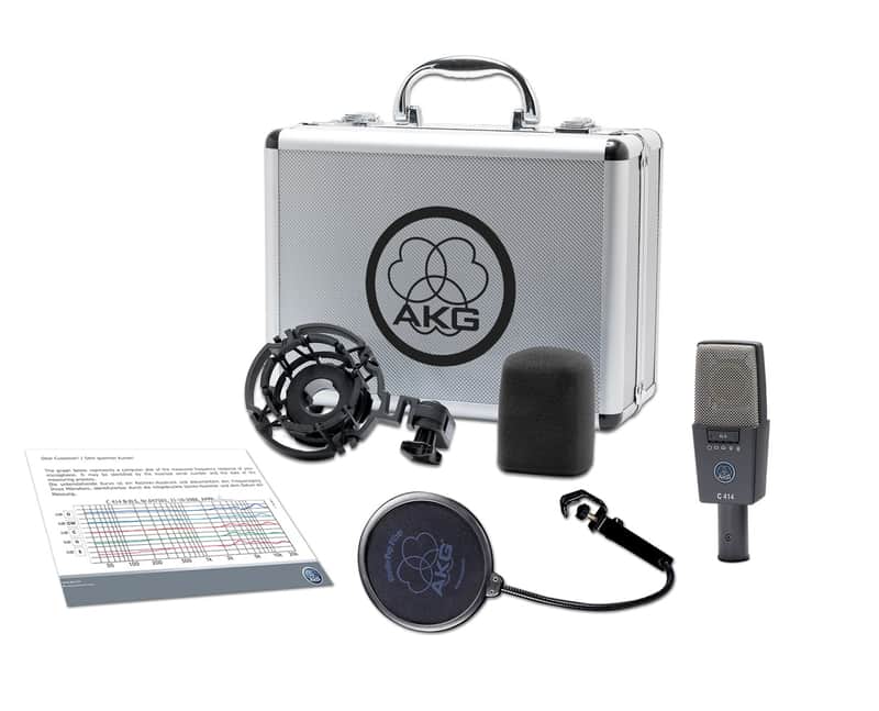 AKG C414 XLS Multi Pattern Condenser Microphone Live/Studio Mic PROAUDIOSTAR image 1
