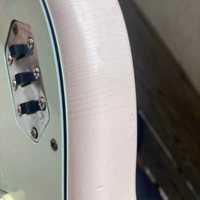 Fender Jaguar Parts Caster Partscaster Nitro Matching Headstock Warmoth - Shell Pink parts guitar image 21