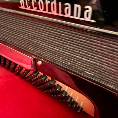 Excelsior Model 245 Accordion Piano Black Gloss Finish With Original Case image 14