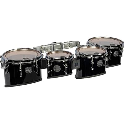 Mapex Quantum Mark II Series California Cut Tenor Small Marching Quad Regular 8, 10, 12, 13 in. Gloss Black image 2